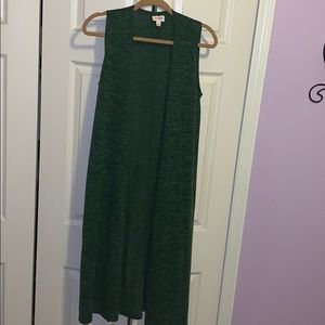 Long sleeveless vest